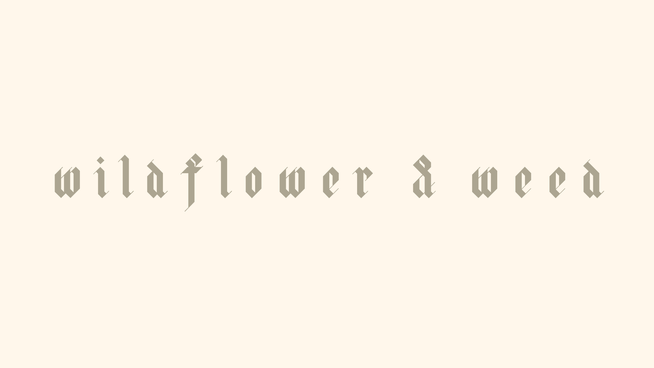 Wildflower and Weed logo
